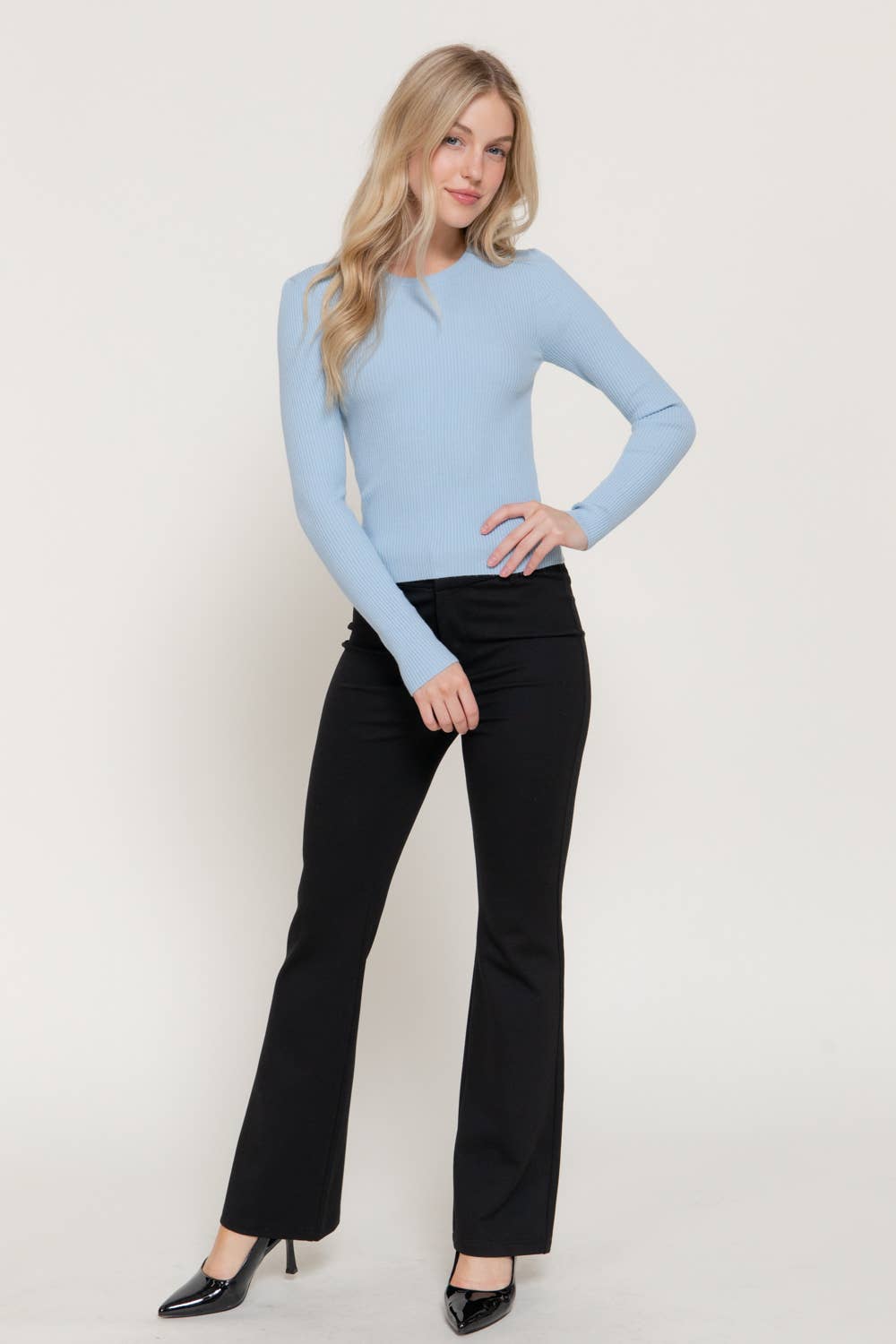 Viscose Rib Sweater