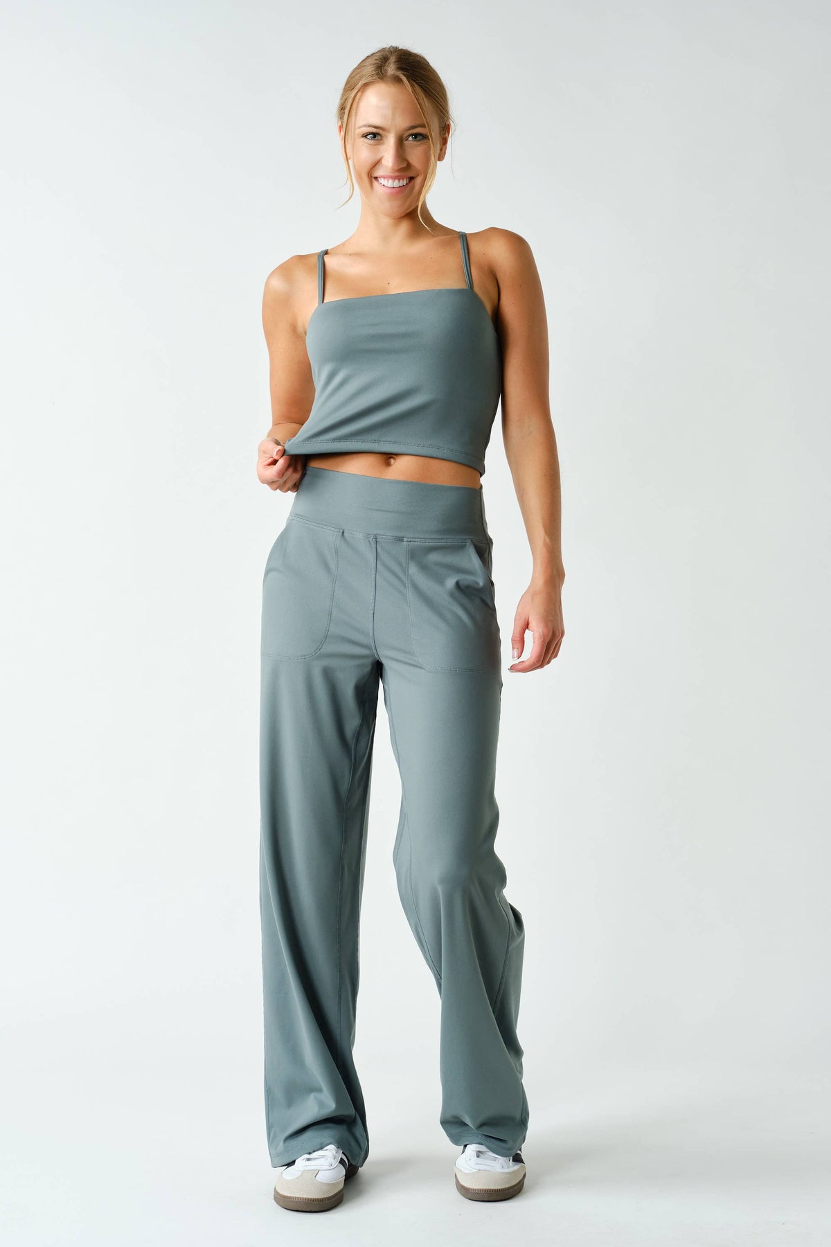 Venice Straight-Neck Cami - EUCALYPTUS