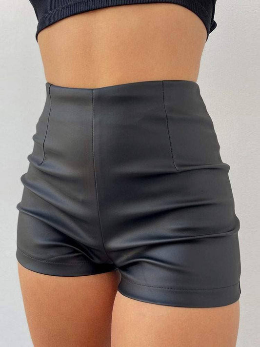 Faux Leather Shorts