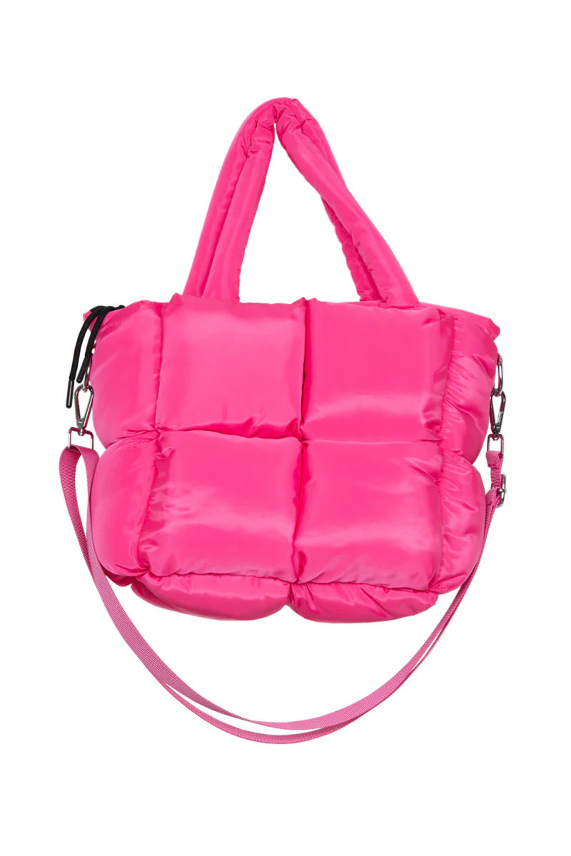 Pink Puffer Tote Bag