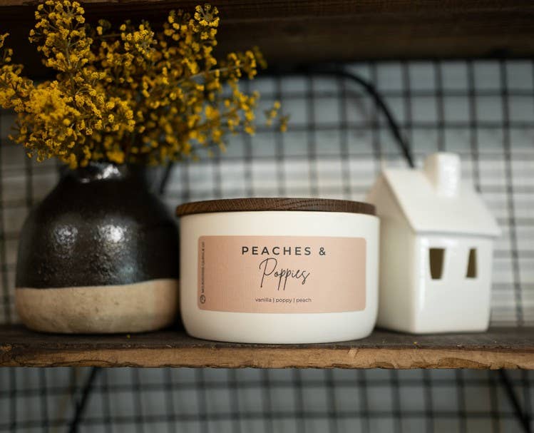 Peaches & Poppies | 10 oz Signature Statement Candle