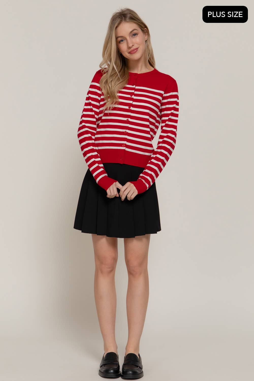 Stripe Sweater Cardigan