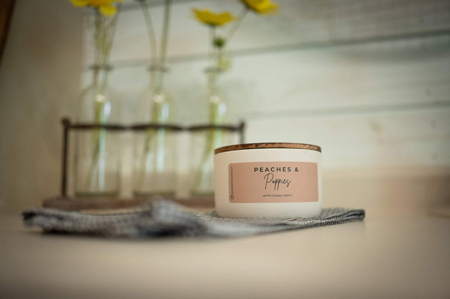 Peaches & Poppies | 10 oz Signature Statement Candle