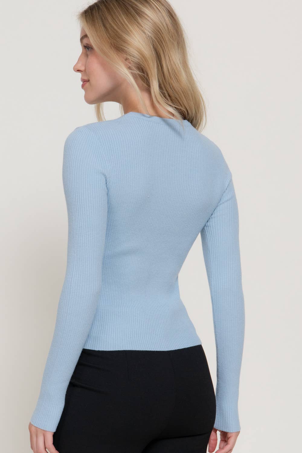 Viscose Rib Sweater
