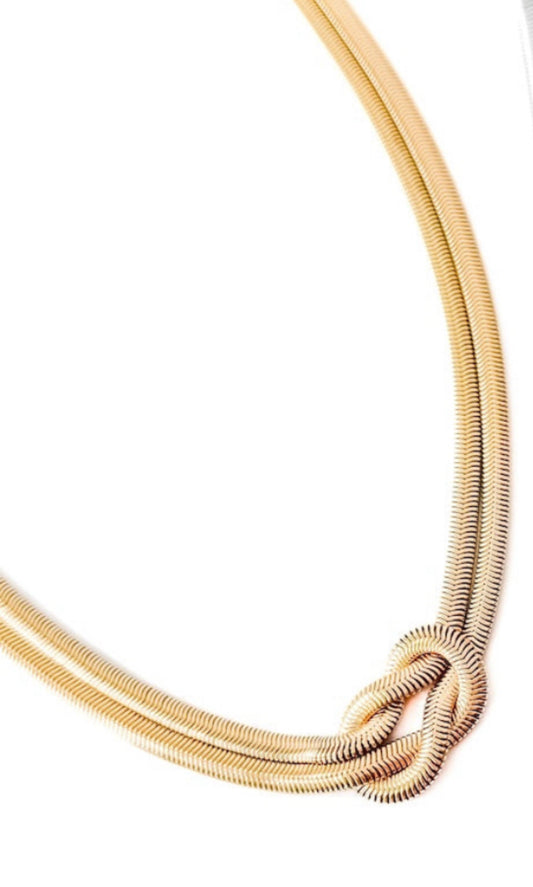 Gold Knot waterproof Necklace