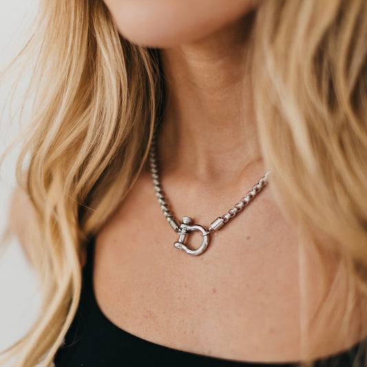 Lucky Me Horseshoe Toggle Necklace