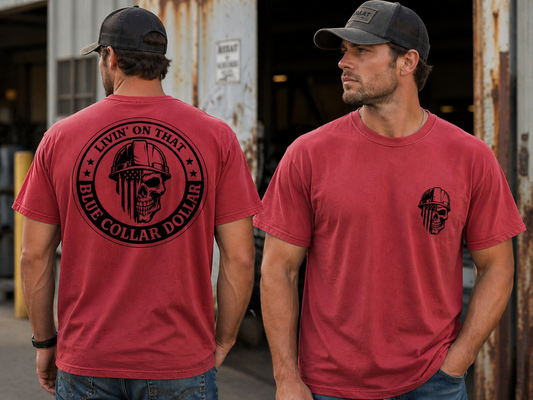 Blue Collar Dollar Graphic Tee