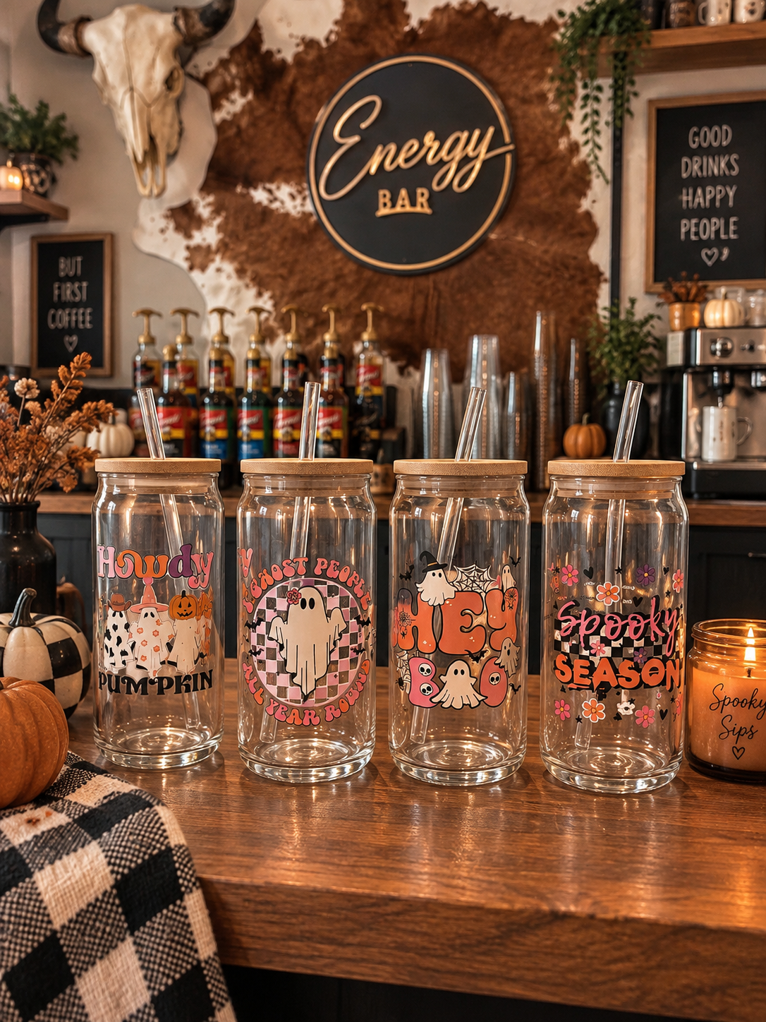 Halloween Glass Cups