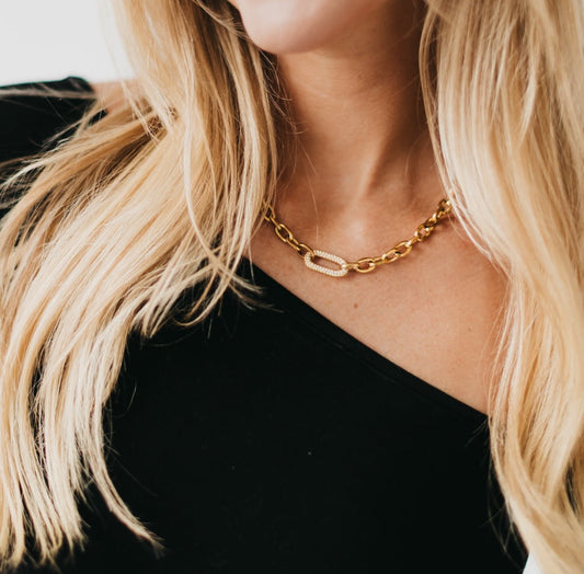 Michaela Diamond Chain Necklace