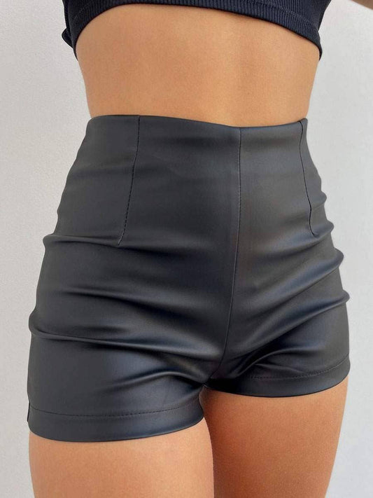Faux Leather Shorts