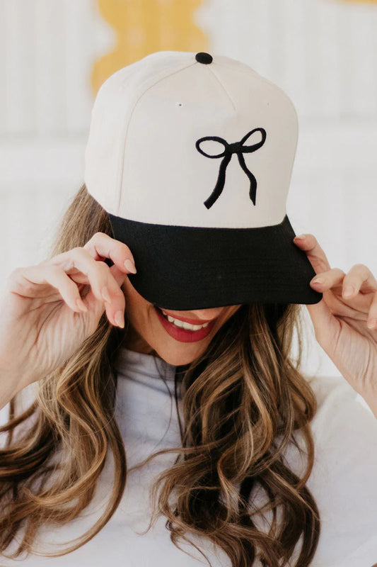 Bow Two Toned Hat